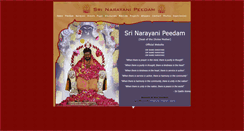 Desktop Screenshot of narayanipeedam.org