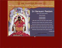 Tablet Screenshot of narayanipeedam.org
